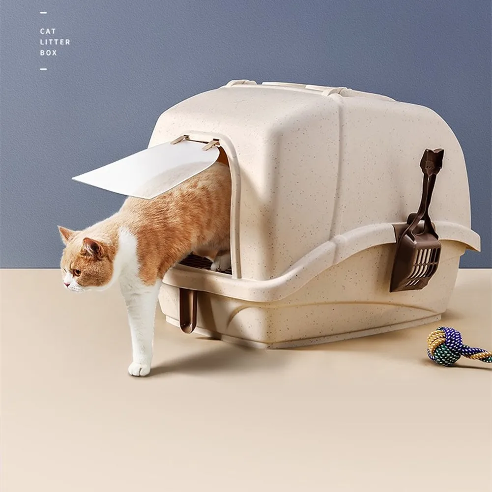 Домашняя коробка для кошачьих туалетов песочница котенок закрытый поднос