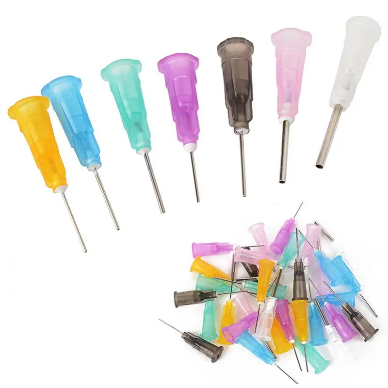 

7 kinds plastic steel dispensing needle, liquid dispensers,16GA-27GA - 35pcs/set