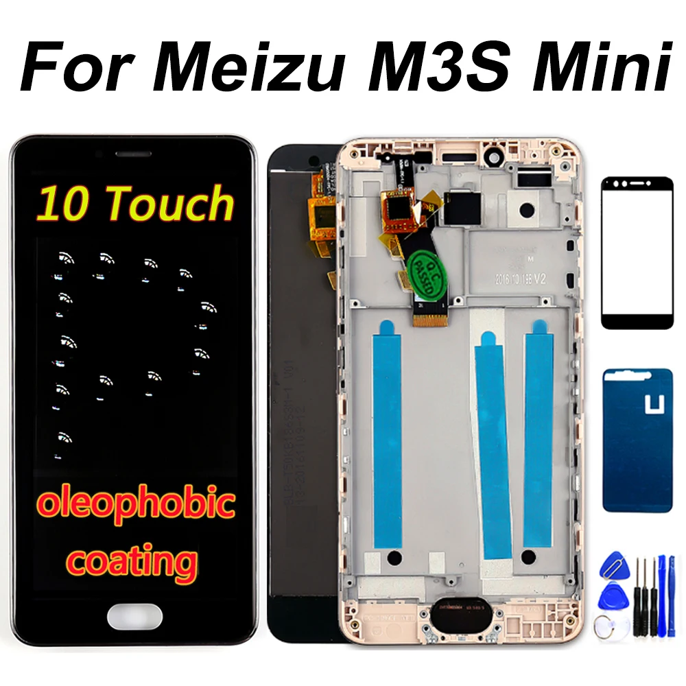 IPS ЖК дисплей для Meizu M3S / Meilan 3S кодирующий преобразователь сенсорного экрана в