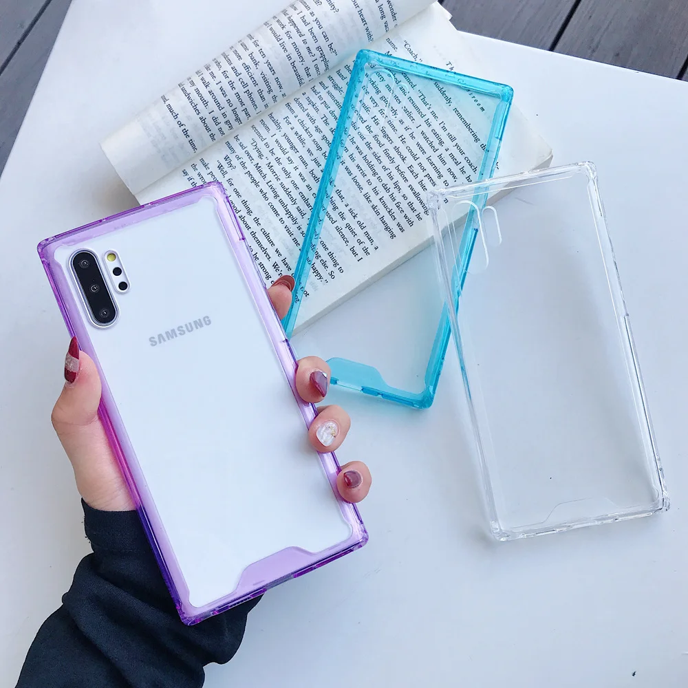 Противоударный Прозрачный чехол для телефона Samsung Galaxy S20 Ultra S10 S10e S9 S8 Note 10 20 Plus Note9