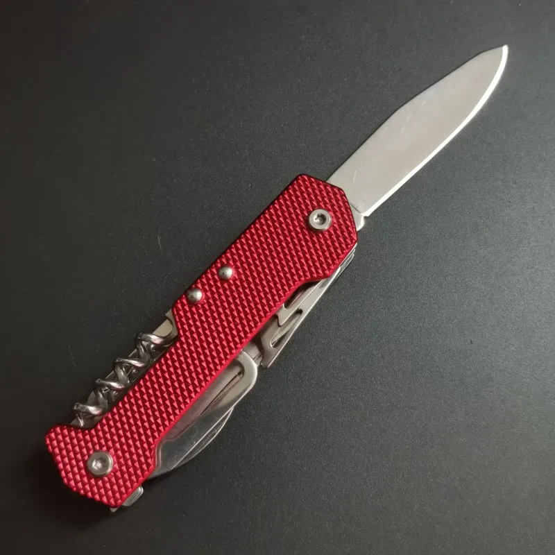 Functional Swiss 91mm Folding Knife Stainless Steel Multi Tool Army Knives Pocket Hunting Outdoor Camping Survival Knives