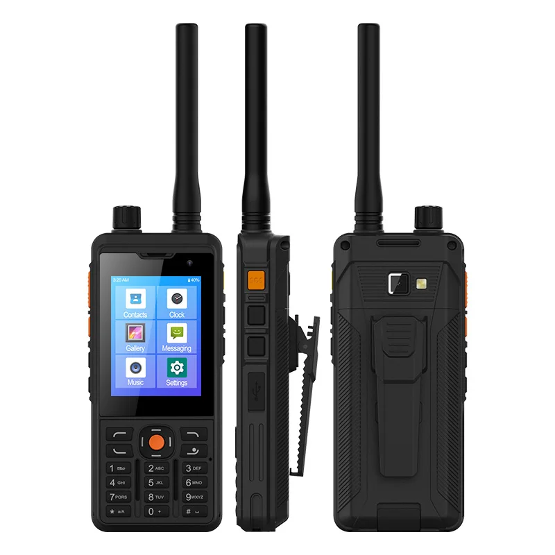 

UNIWA P5 Zello Walkie Talkie Phone IP65 Waterproof Android 9.0 2G/3G/4G 1GB+8GB ROM Cellphones UHF 400-480mhz Support NFC