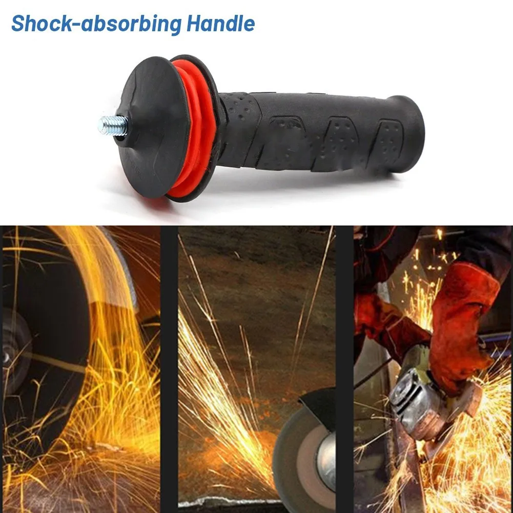 

1pcs Angle Grinder Handle 10mm 12mm 14mm Thread Auxiliary Side Non-slip Shock-absorbing Power Tool Replacement Accessories
