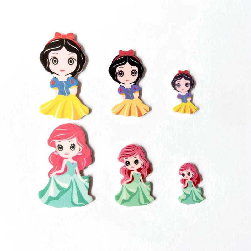 50 шт./лот милый розовый комплект принцессы акриловые шпильки для ушей DIY