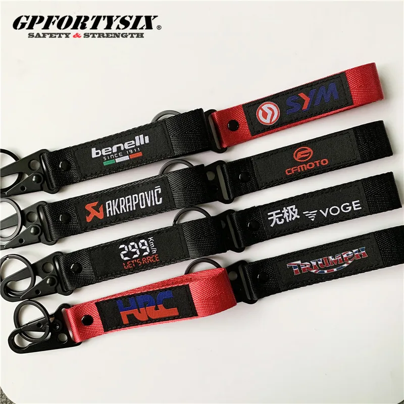 Брелоки в виде мотоцикла нейлоновые короткие ремень с металлической пряжкой 299