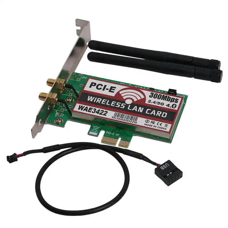 Сетевая карта Bluetooth 4 0 двухдиапазонный Wi 2G/5G 300 Мбит Pci E Express Wae3422 сетевая Wlan адаптер