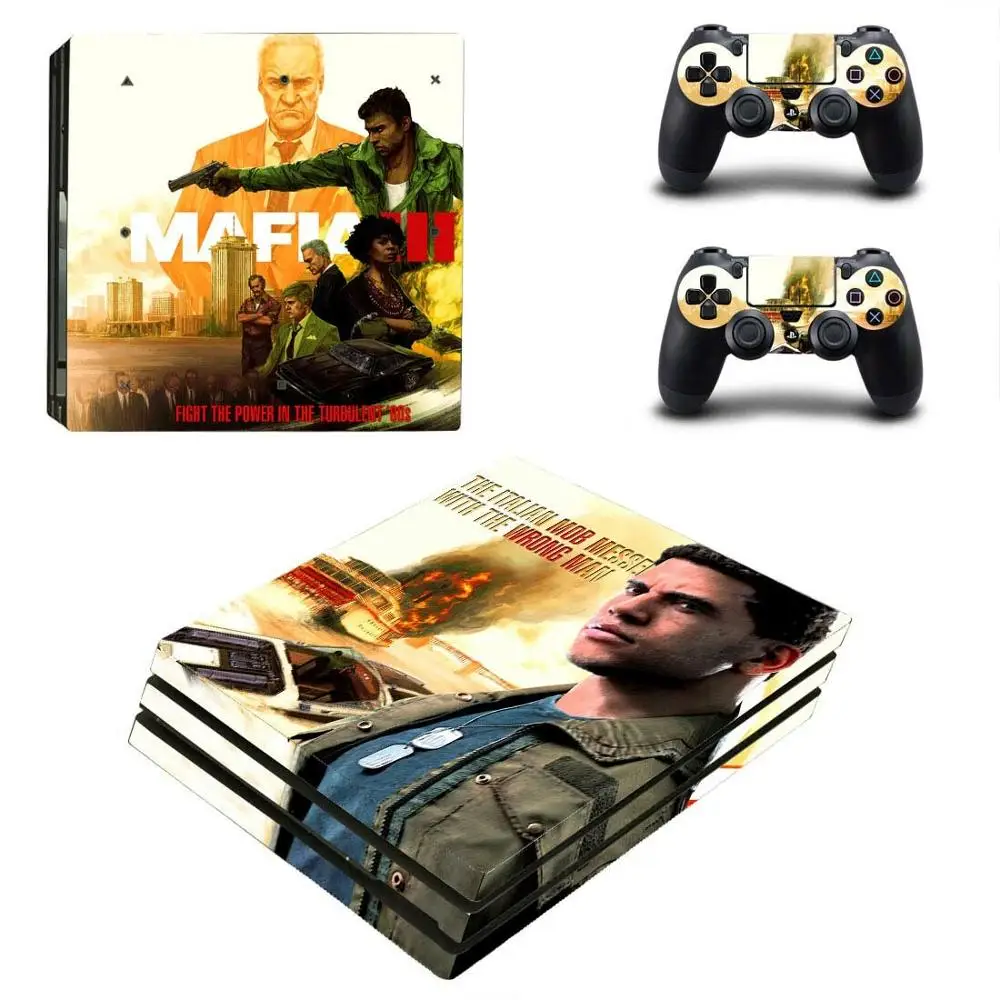 Mafia III PS4 Pro sticker s PS 4 Play station стикер кожи Pegatinas для playstation консоль и контроллер |