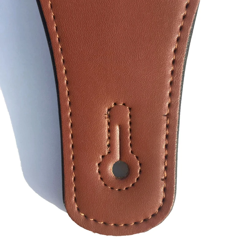 Кожаный ремешок из натуральной воловьей кожи для электрогитары с регулируемой