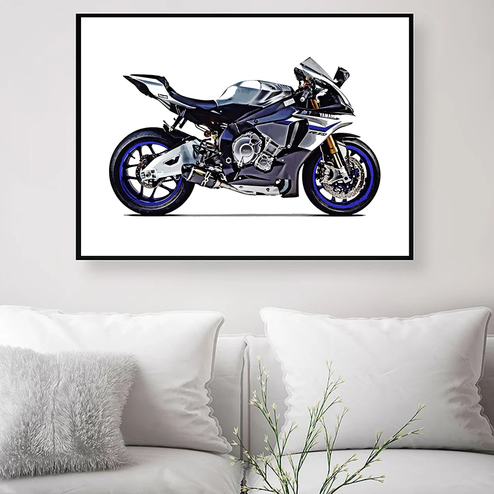 

Vintage Poster Classic Motorcycle Canvas Painting Nordic Wall Art Print Red Black Picture For Living Room On The Wall Home Decor