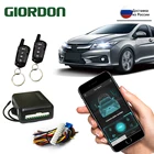 Универсальная односторонняя Автомобильная сигнализация для транспортных средств, защита, система безопасности, БЕСКЛЮЧЕВОЙ вход, Сирена + 2 пульта дистанционного управления, охранная сигнализация