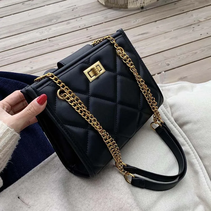 Модная сумка через плечо 2020 женские дорожные сумки кожаная стеганая из