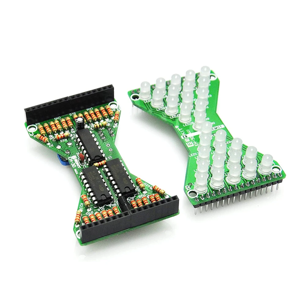 DC 5V Электронный песочные часы светодиодный DIY Kit Двойной Слои печатной платы