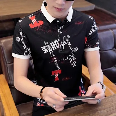 

2019 spring and summer new round neck fashion wild big-name shirt tide