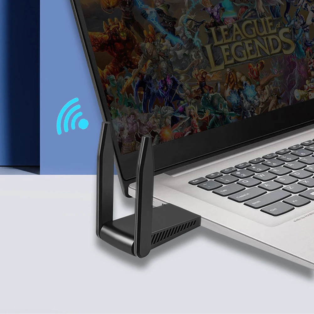 

USB WiFi Adapter Antena Dongle Network Card Antenna Wireless Wi-Fi Receiver for Computer with USB 3.0 Interface