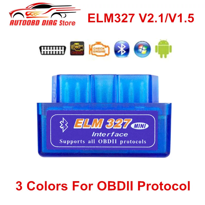 Super Mini ELM327 Bluetooth V1.5/V2.1 OBD2 автомобильный диагностический инструмент ELM 327 для Android