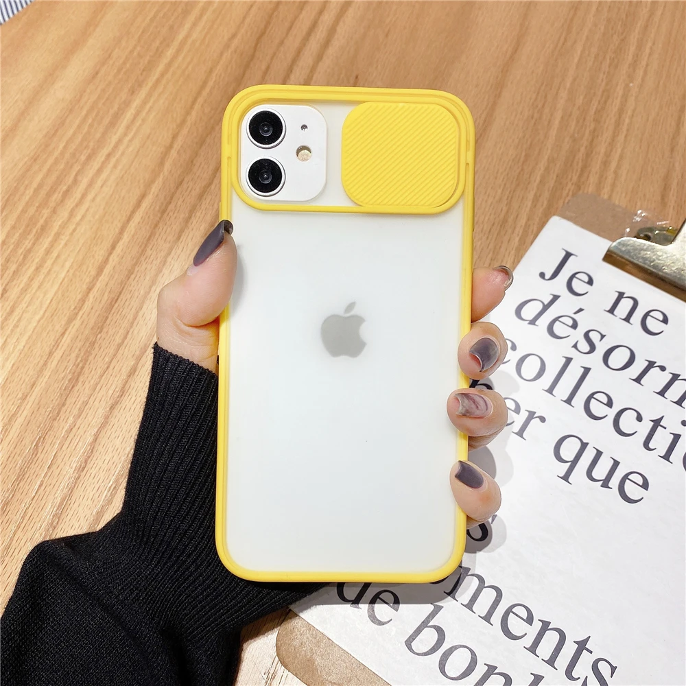 

Luxury Contrast Color Case For iPhone 11Pro Max XR X XS MAX 8 7 6 6S Plus SE 2020 Frame Matte Hard PC Protective cover Coque