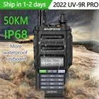 2022 UV-9R plus Водонепроницаемая рация IP68, высокая мощность CB Ham, Диапазон действия 30-50 км, портативная двухсторонняя радиостанция UV9R