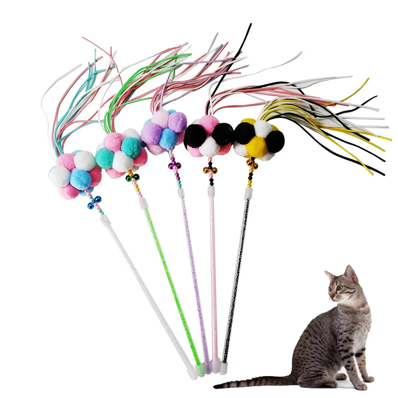 Красочная кошачья интерактивная игрушка кошка рыбка Удочка с 5 вариантами
