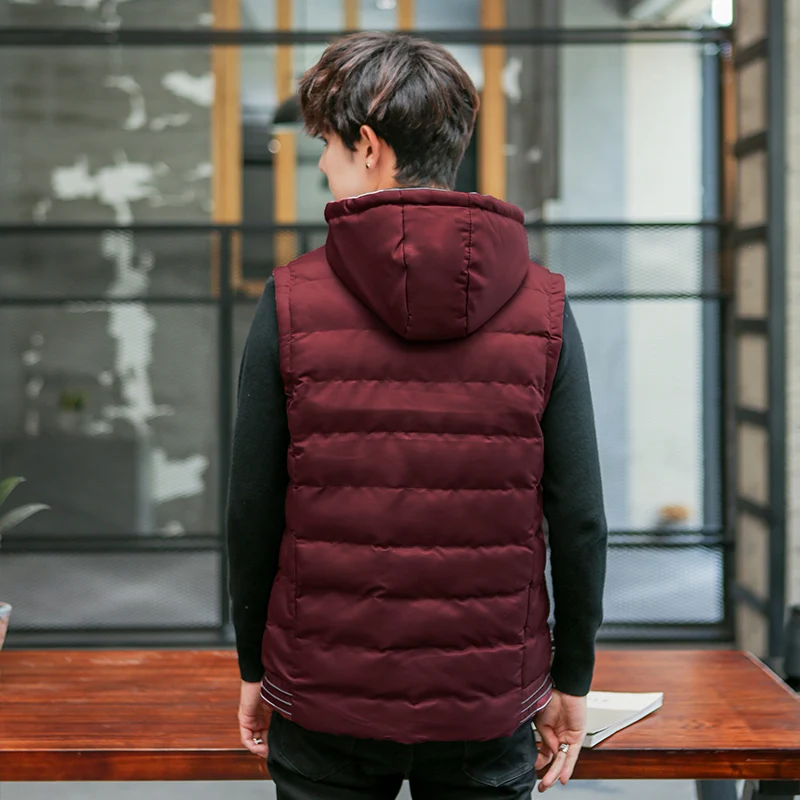 Бренд 2020 новинка мужская куртка без рукавов мужские зимние толстые теплые жилеты