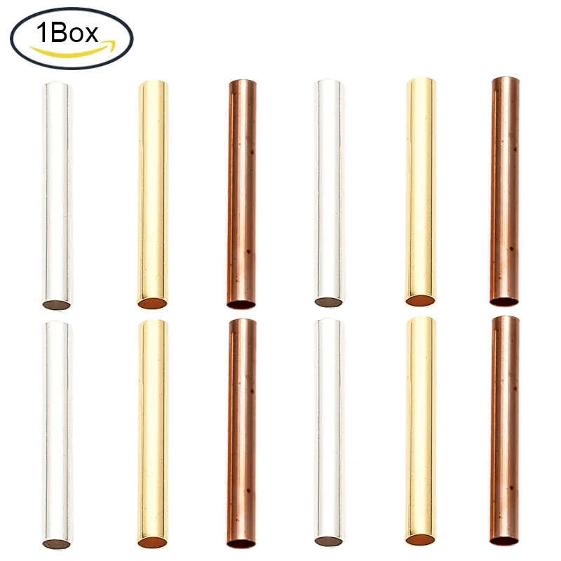 

50~100 Pieces Golden Brass Tube Beads Ring Macrame Bead 25x8mm for DIY Sewing Craft and Macrame Wall Hanging Plant Holder Craft