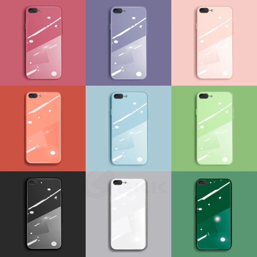 GKK Liquid Silicone Tempered Glass Case For iPhone 11 Pro Max Anti-knock Baby Skin Soft Frame Cover IPhone X XS MAX XR |