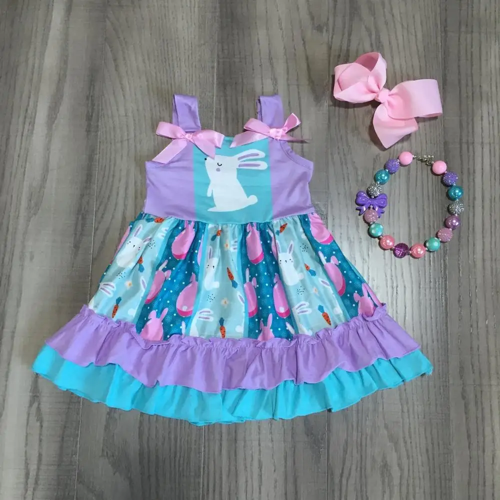 Пасхальное платье для маленьких девочек сезон весна лето детская одежда из