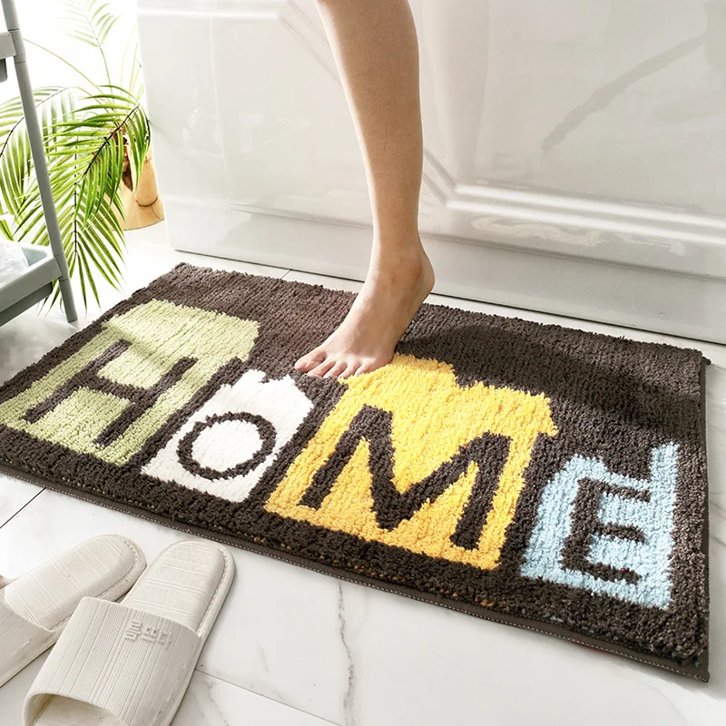 

Eovna Doormat Bathroom Absorbent Floor Mat Bathroom Non-slip Mat Bedroom Carpet Bathroom Rug