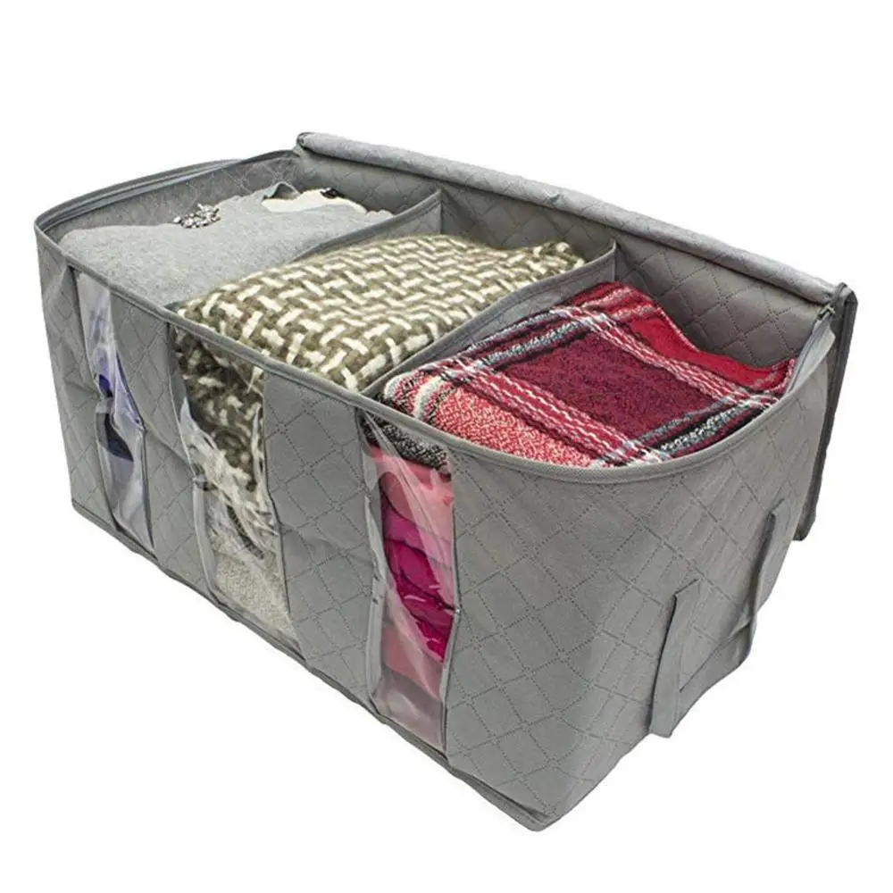 1 шт. складной нетканый органайзер для кровати аккуратный чемодан одежды одеяло