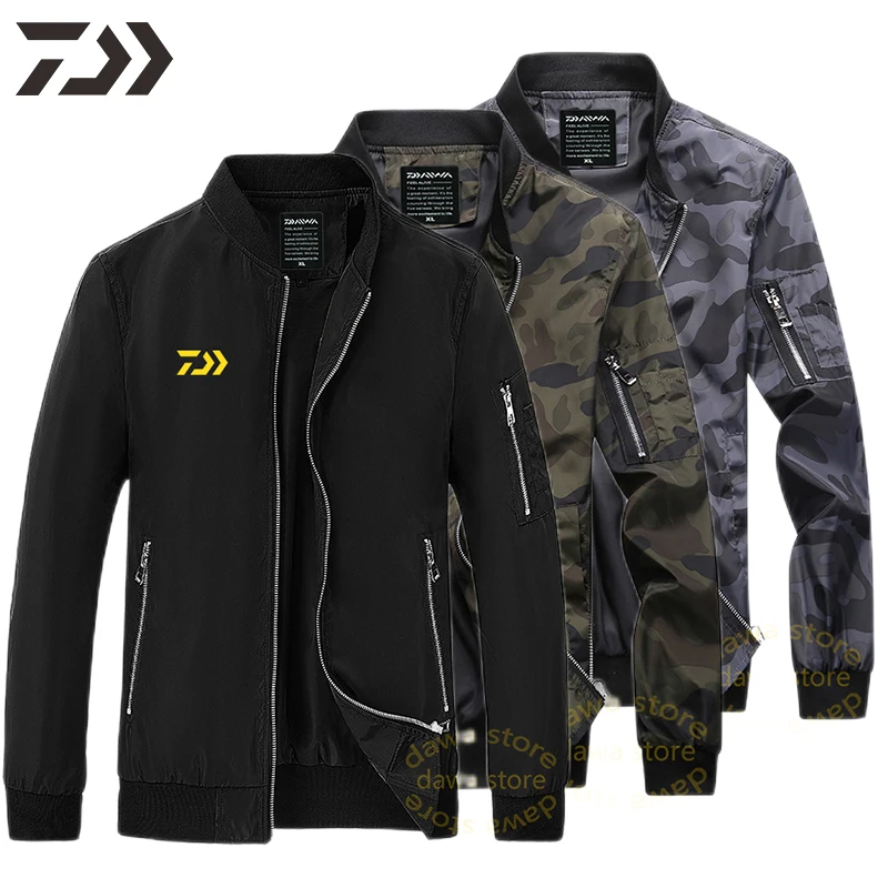 

Daiwa Fishing Clothes Men Breathable Outdoor Camouflage Fishing Jacket Coat Sports Jacket for Men Multi-Pocket Fishing Shirt