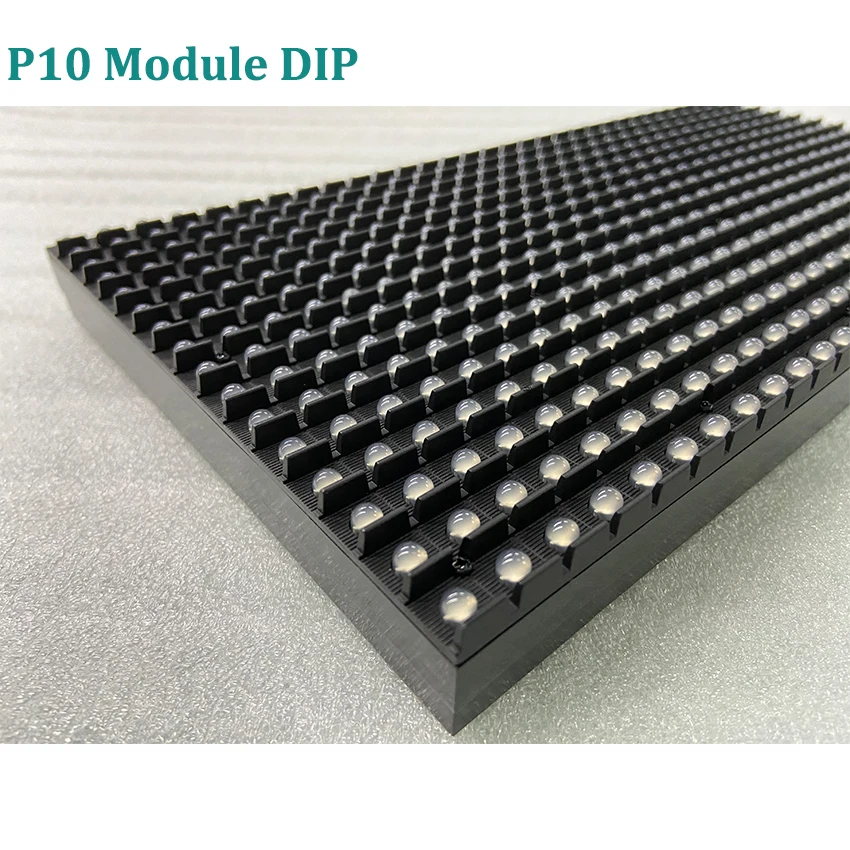 Светодиодный экран P10 DIP наружный модуль полноцветный RGB 3 в 1 DIP570 1/4S Scan 320x160 мм 32x16