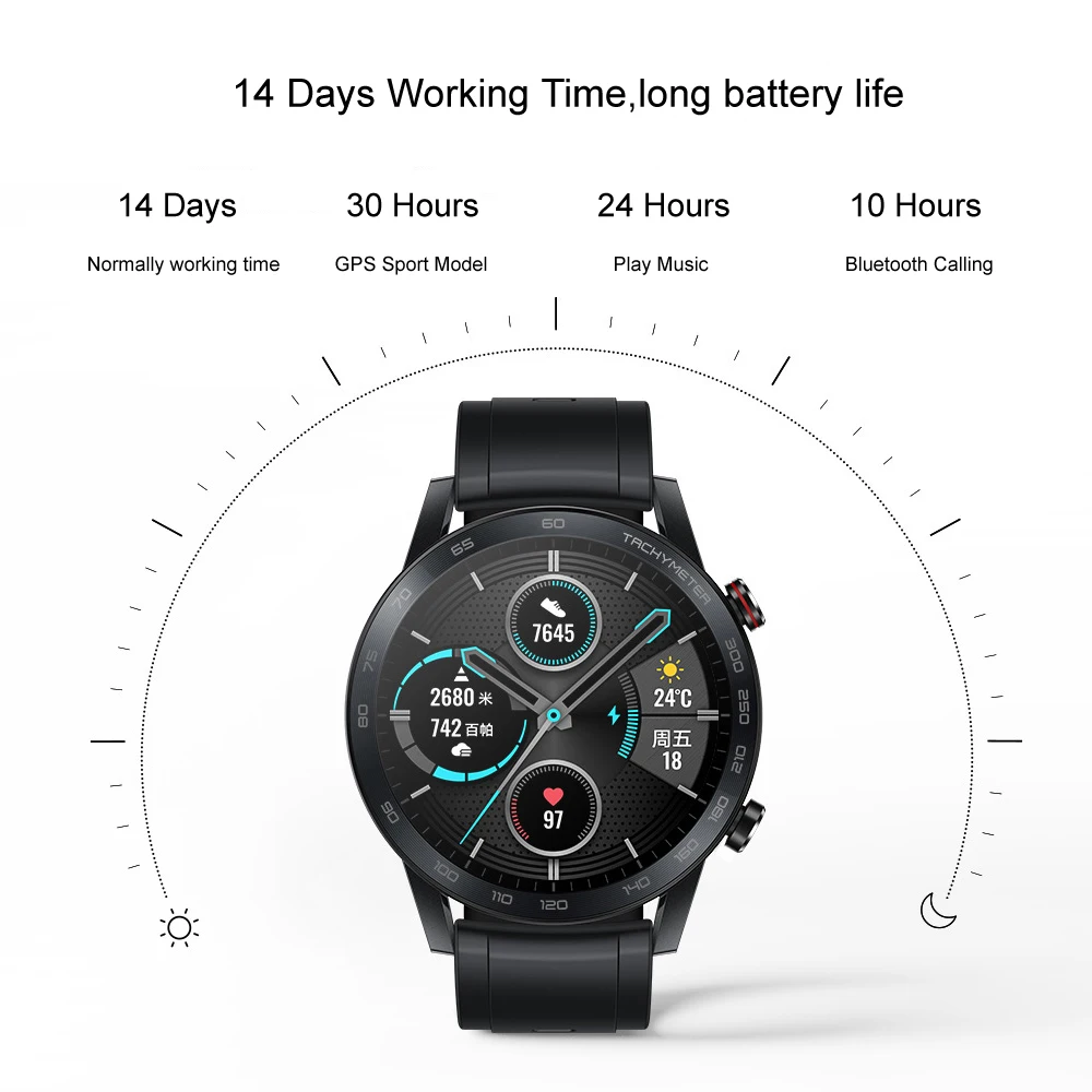 Смарт часы HONOR Watch Magic 2 Bluetooth 5 1 пульсометр 14 дней|Смарт-часы| |