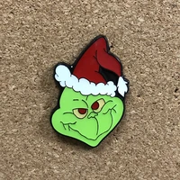 christmas monster briefcase badges with anime accessories jewelry lapel pins brooches new year gift backpack badge enamel pin