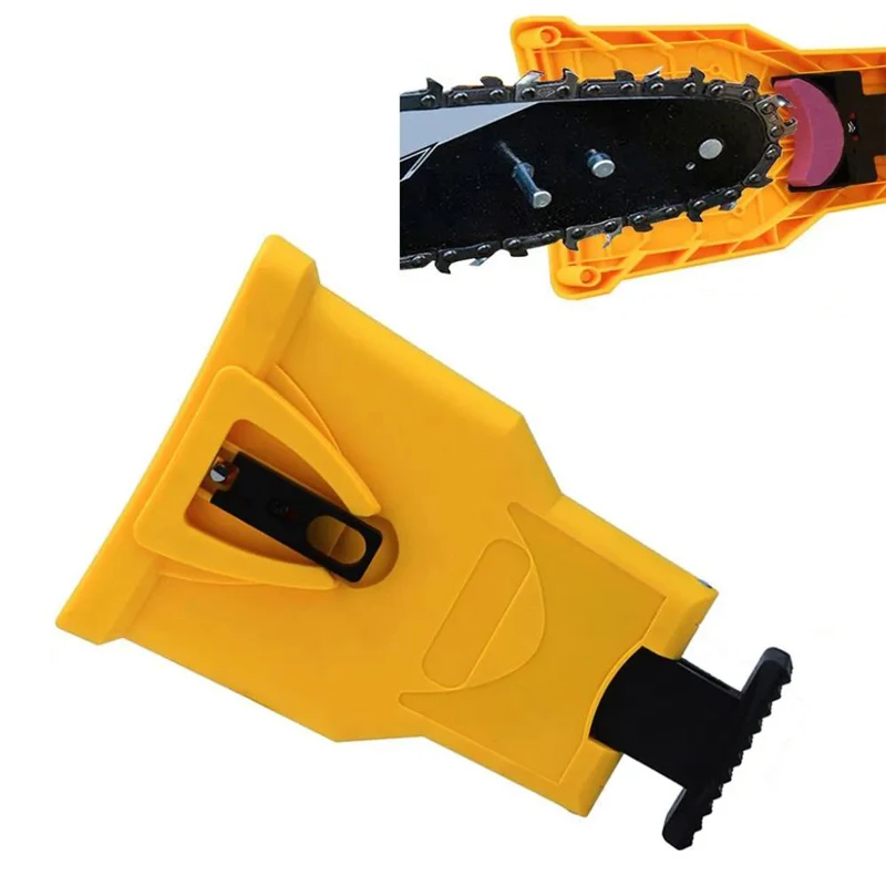 

Chainsaw Sharpener Tool for Woodworking Grinding with Teeth & Sharpening Stone Portable Grinder Tool Small Whetstone