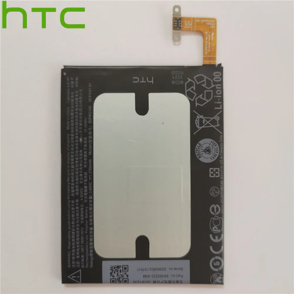 Bater&iacute;a de repuesto Original B0PAG100 para HTC Butterfly 2, 2J, B810X, HTL23, 2700mAh, bater&iacute;a interna Akku de alta calidad, kit de herramientas-1