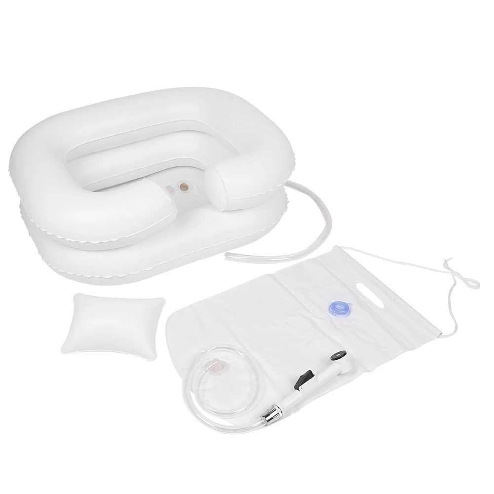 Портативный надувной поднос для шампуня инвалидов раковина мытья волос из ПВХ