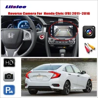 car reverse rear view camera for honda civic 20112016 auto parking backup hd ccd night vision rca adapter connector accessories