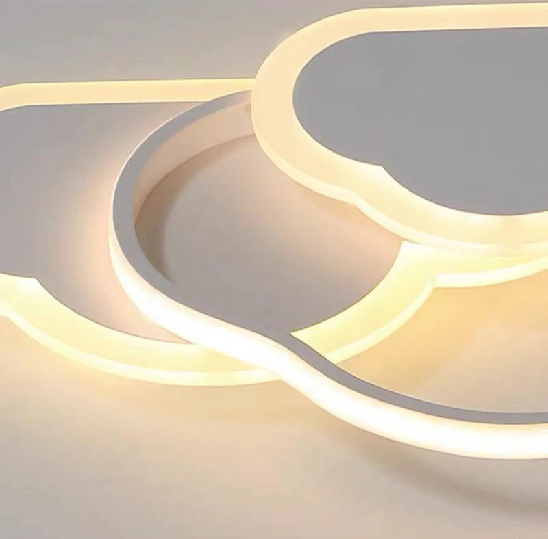 

Led Ceiling Lamp for Children's Room Bedroom Study Modern Dimmable Lighting Fixtures Creative child Cloud Pink Ceiling Lamps