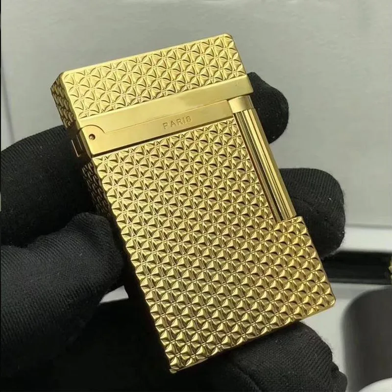 Новинка 100% винтажная газовая зажигалка dupont с ярким звуком ветрозащитный медный