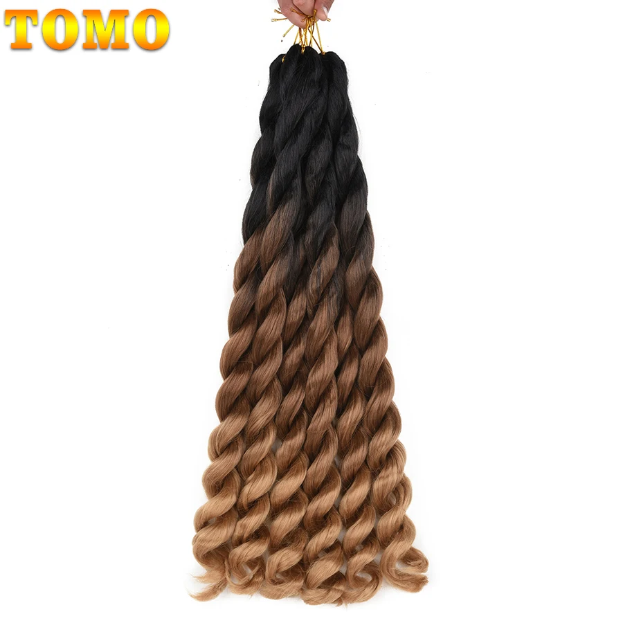 Плетеные волосы TOMO предварительно растянутые легкие плетеные синтетическая