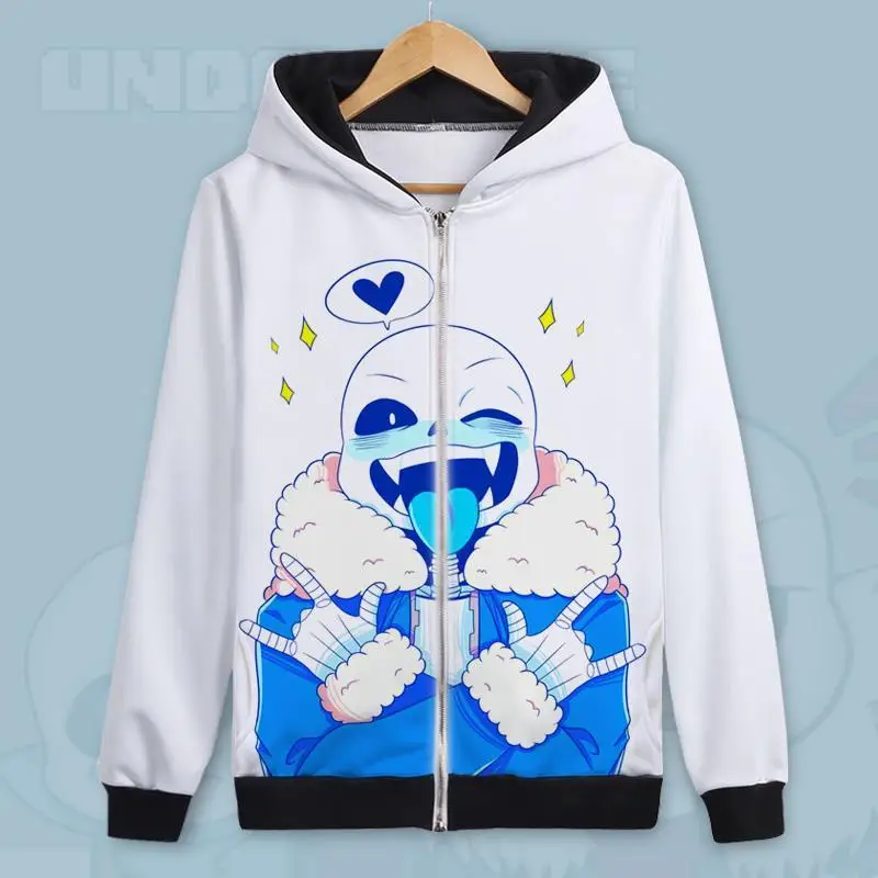 Пальто унисекс из аниме Undertale куртка с капюшоном фриск ториэль Санс папирус
