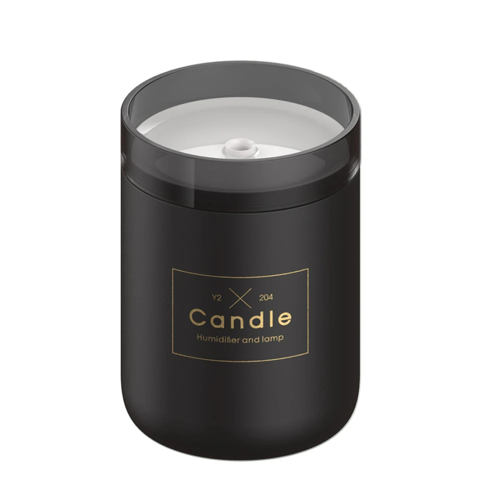 Car Humidifier Aroma Diffuser Air Purifier Ultrasonic Candle Light Mini Modern 20-35㎡ 35ML/H Mist LED 280ML USB | Бытовая техника