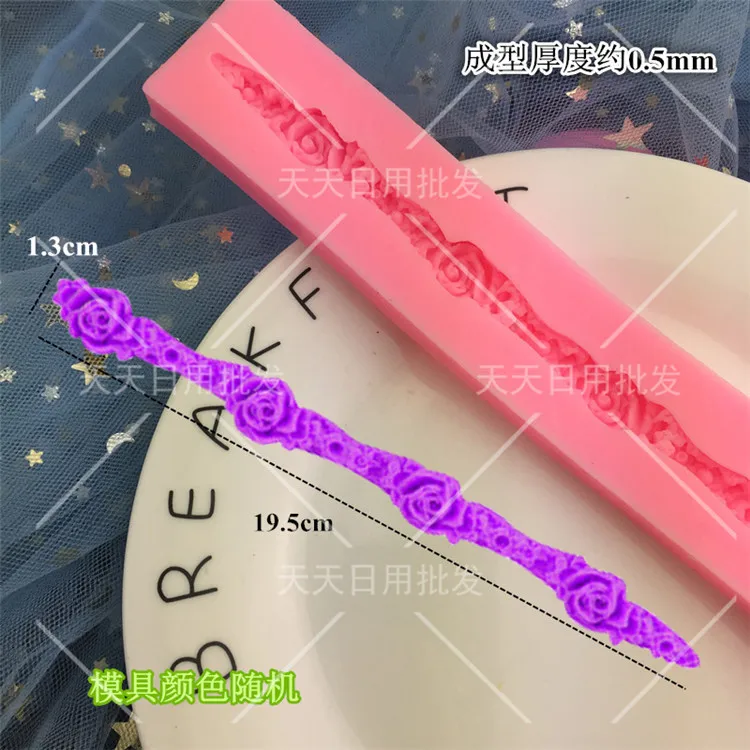 Формочки в форме кружева для шоколада формы цветок силиконовые декорирование