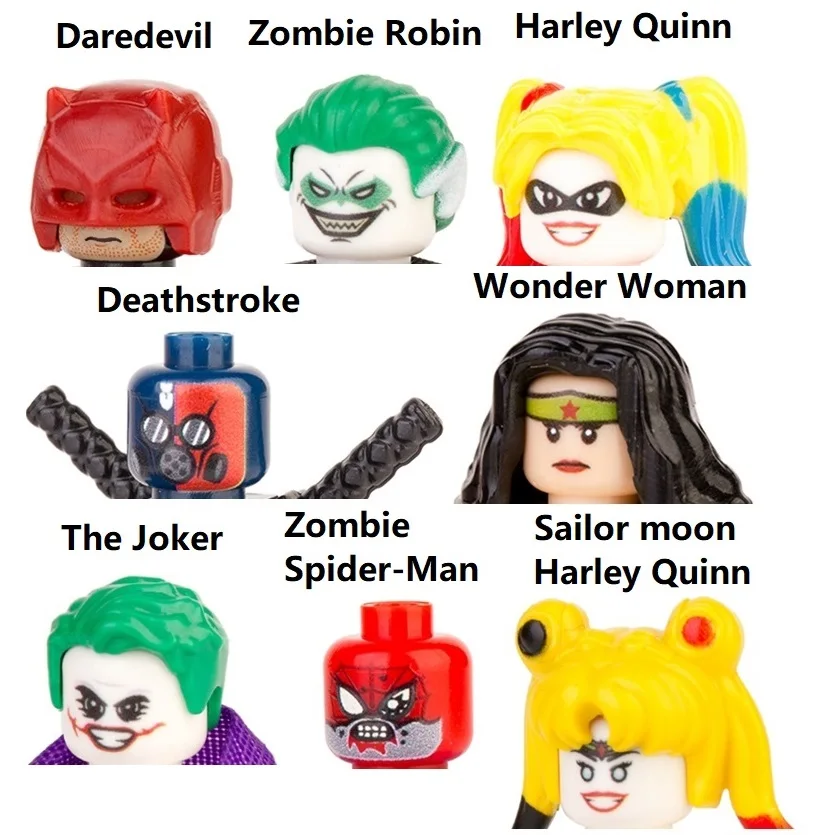 Daredevil красный сын смертельный удар чудо-женщина Джокер Харли Квинн строительные