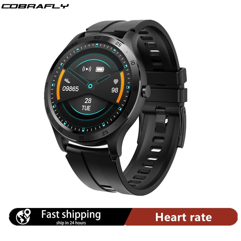 Смарт часы Cobrafly S20 1 28 дюйма полностью круглые с сенсорным экраном для мужчин и