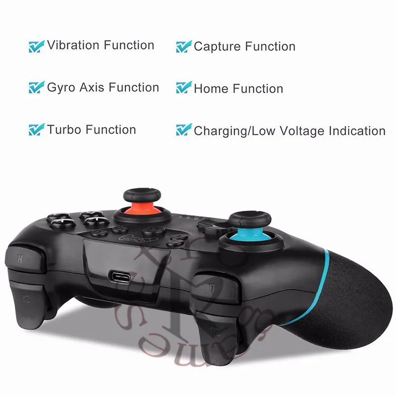 Для Nintendo Switch Pro NS-переключатель Pro геймпад Беспроводной-Bluetooth геймпад игровой джойстик контроллер с 6-осевым ручка