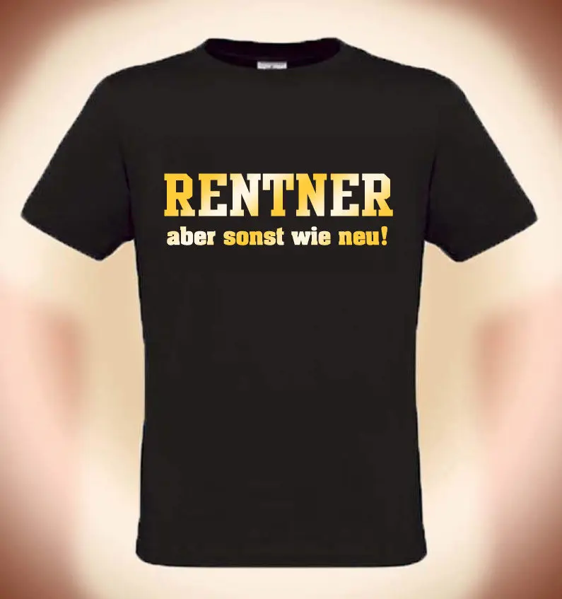 

Camisetas para hombre 2019 moda de verano nueva camiseta estampada de manga corta Camiseta divertida para hombre "Rentner Aber S