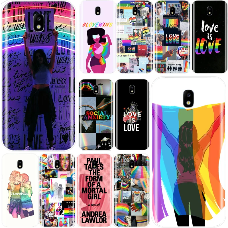 ЛГБТ любовь Wins девушка чехол ТПУ Телефон для Samsung Galaxy J4 J5 J6 J8 2018 J3 J7 2017 J7MAX 2016
