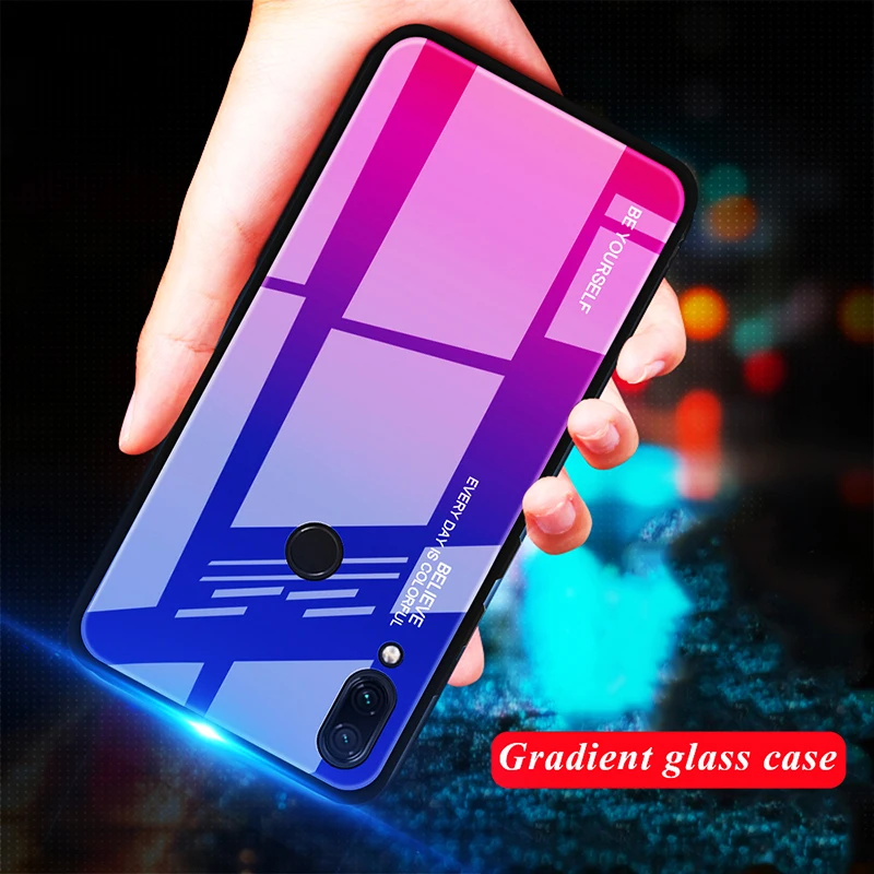 Glass Case For Xiaomi Redmi 7A 7 Note 6A 6 5 K20 Pro Cover Pocophone F1 Mi A2 8 A3 Lite 9 SE A1 5X 6X CC9 CC9E |