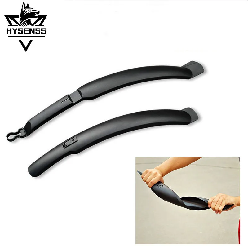 

Hysenss Durable Mountain Bike Front / Rear Tire Fender Road Bike Quick Release Plastic Front Extended Rain Plate Accessories