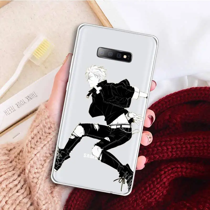 

Banana Fish Anime Phone Case Transparent For Samsung Galaxy A71 A21s S8 S9 S10 plus note 20 ultra